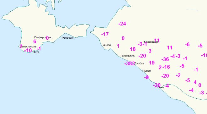 Гисметео карта краснодарского края. Климатическая карта Черноморского побережья России. Туапсе на карте Крыма. Карта погоды Черноморского побережья. Погода на Черноморском побережье на 10 дней на карте.